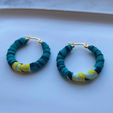 Cargar imagen en el visor de la galería, Yellow Gitega hoops