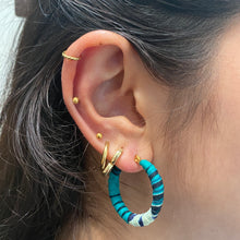 Cargar imagen en el visor de la galería, White Gitega hoops