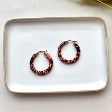 Load image into Gallery viewer, Orange Lekki hoops