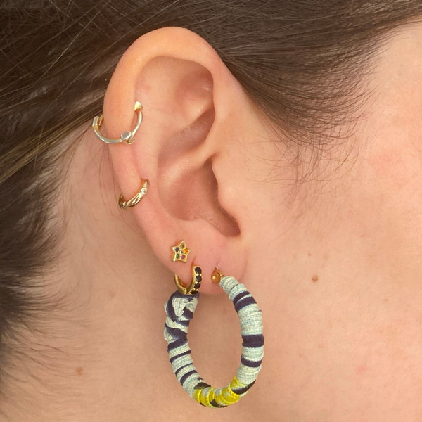 Medium Yellow Bujumbura hoops