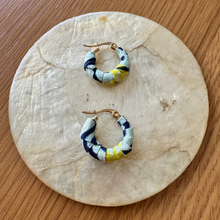 Load image into Gallery viewer, Small Yellow Bujumbura hoops
