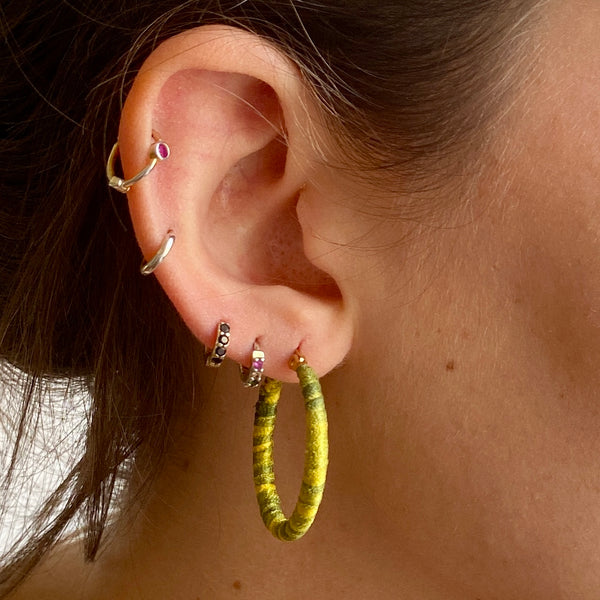 Medium Olive Saigon hoops