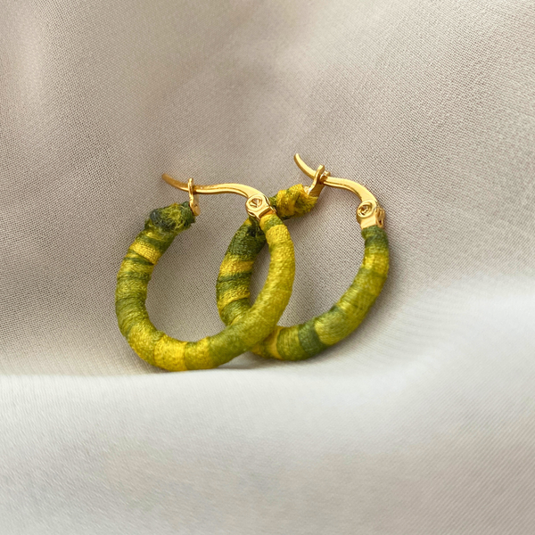 Small Olive Saigon hoops